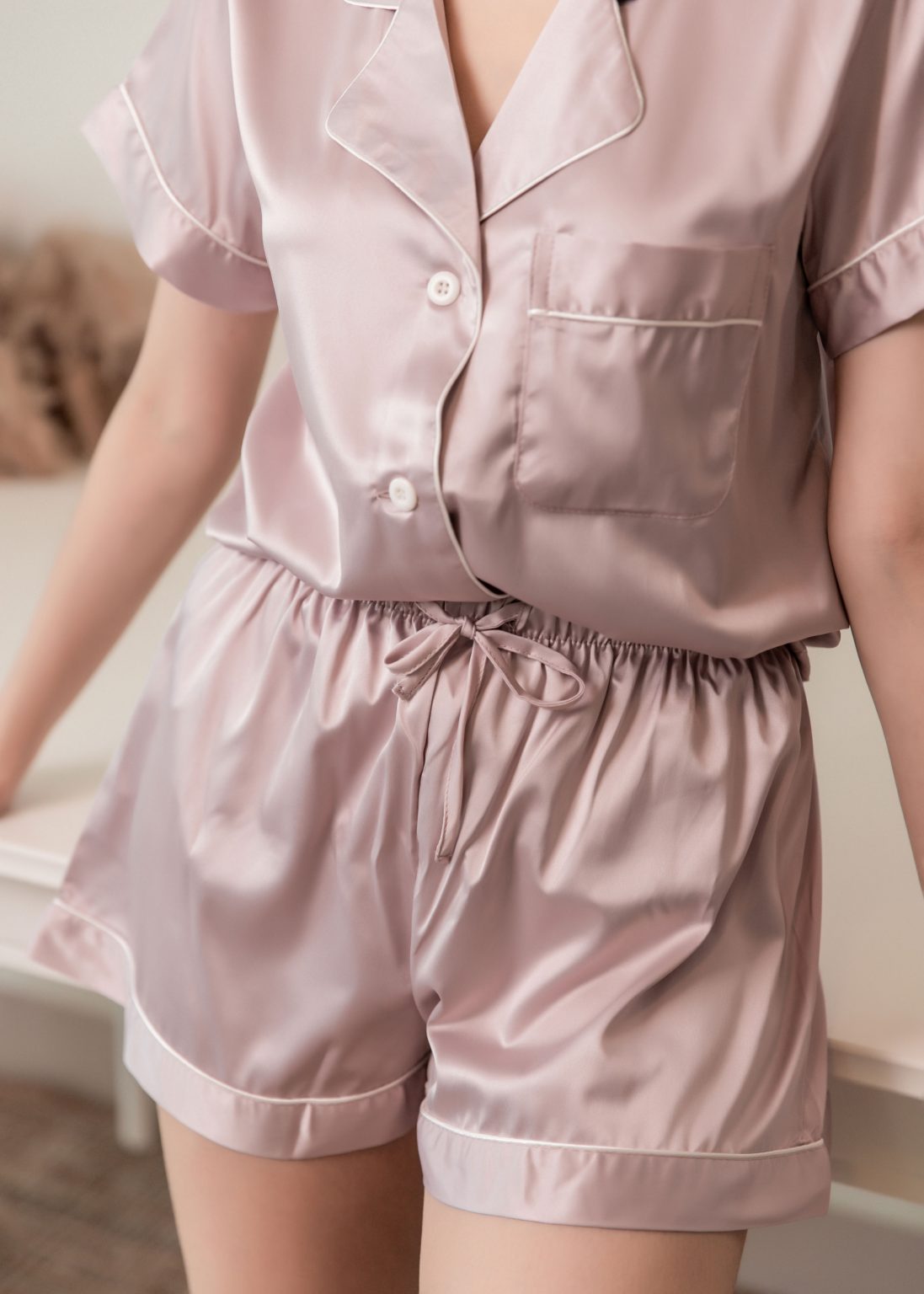 Cloud Creamery Nightwear Set in Lilac Rose - Image 10
