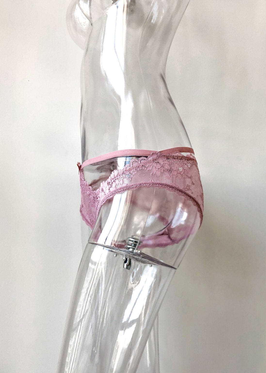 Brielle Grandeur Lace Panty in Rose Pink - Image 4