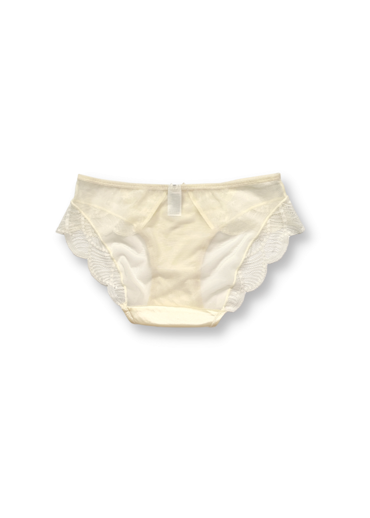 Petal Drapes Lace Panty in Cream • DREAMSCAPED