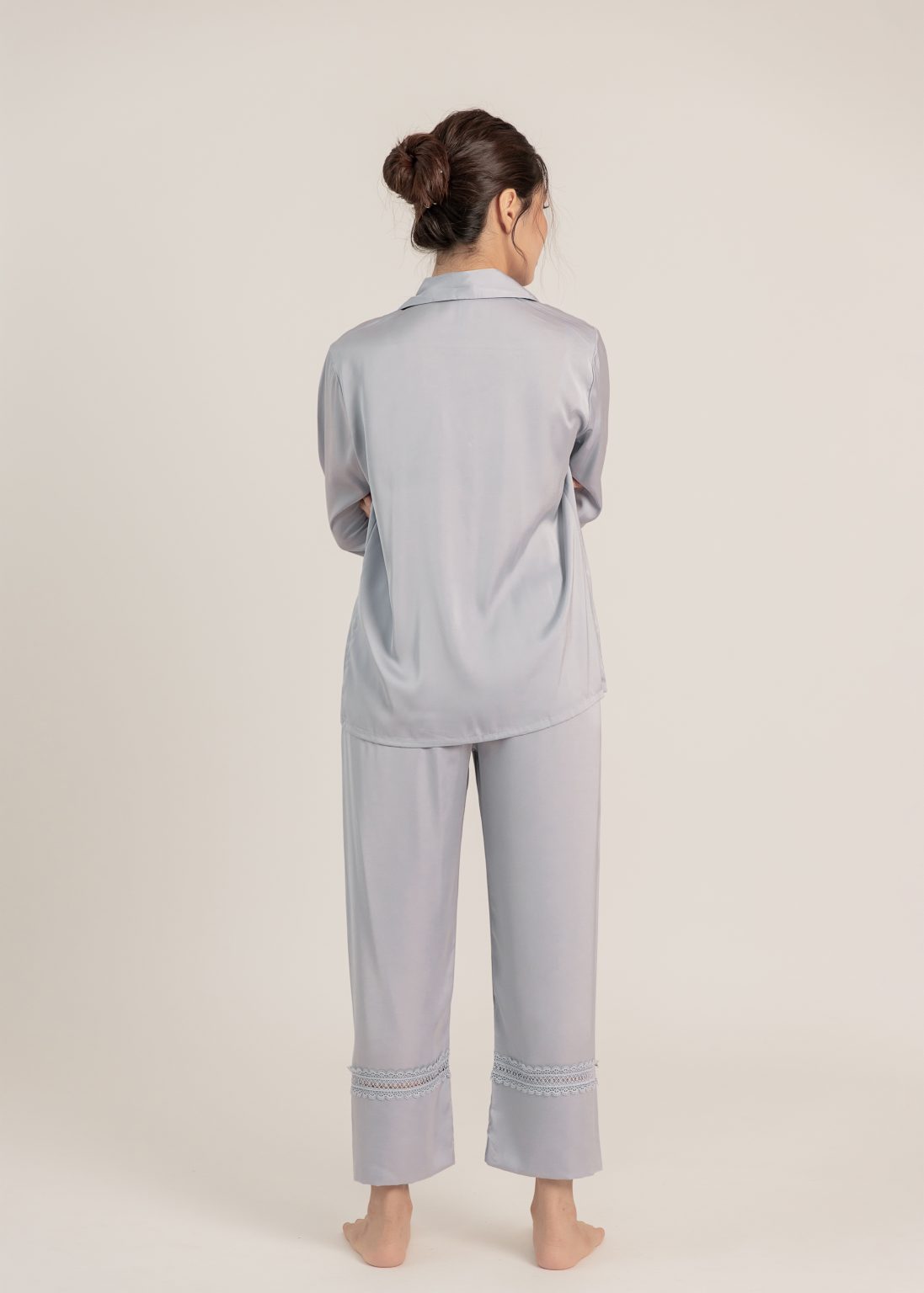 Florentine Hues Nightwear Set (Long Sleeves) in Purple - Image 5