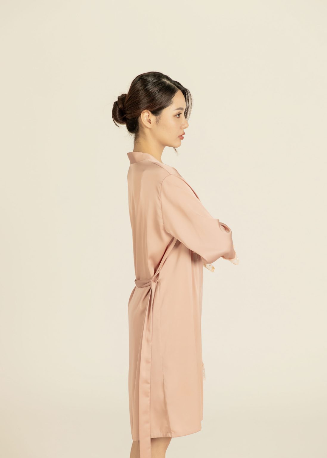 Lisere Freckles Nightdress Set in Rose Pink - Image 7