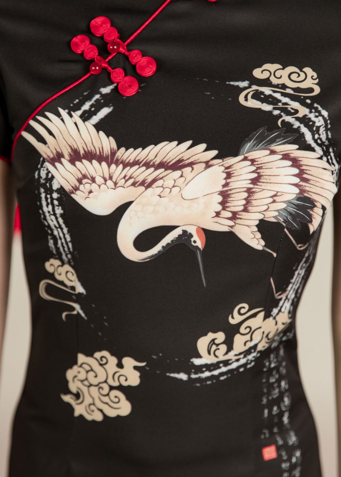 Cosmos of Tsuru Mini Qipao - Image 5