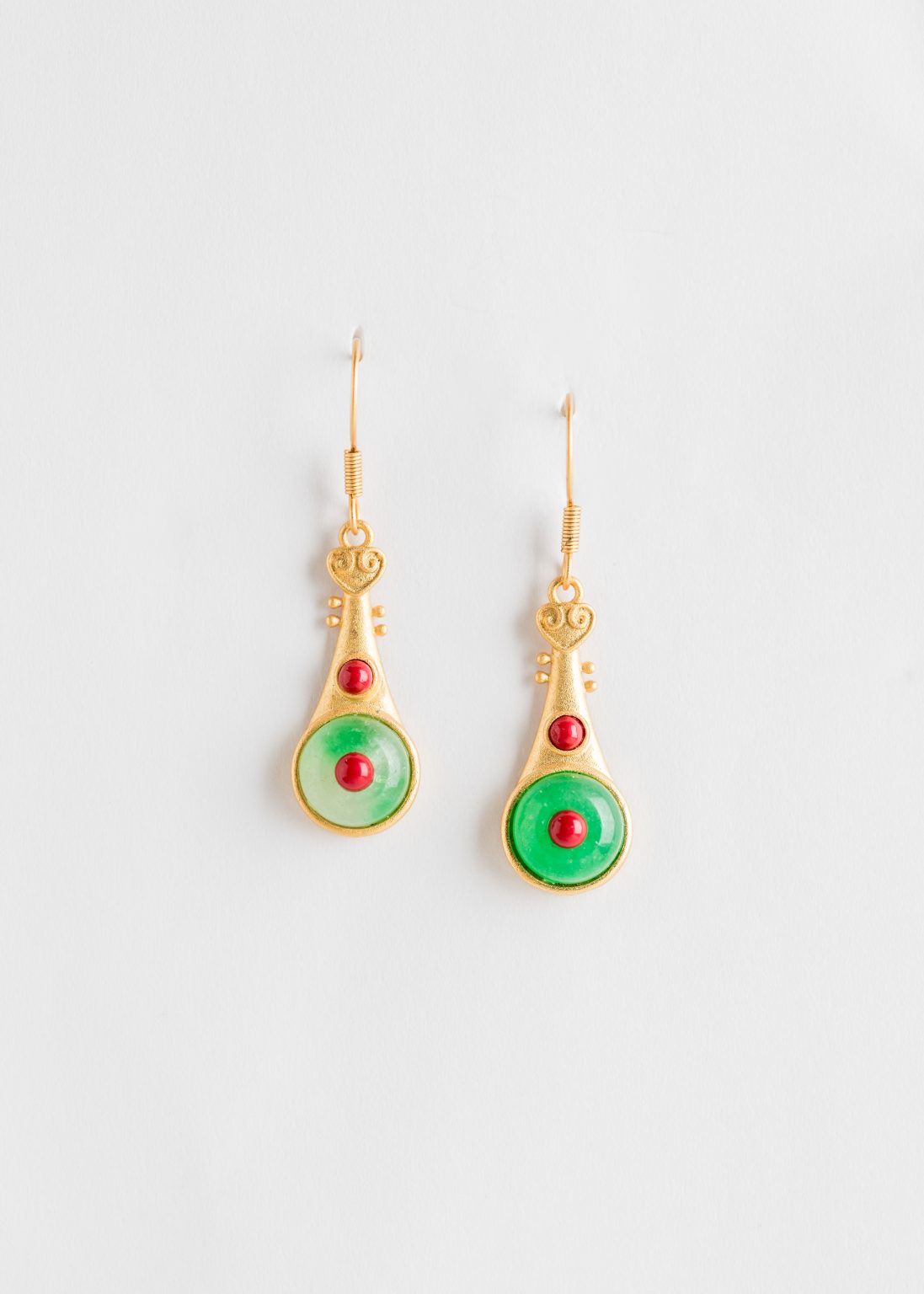 Pipa Amberglow Hook Earrings