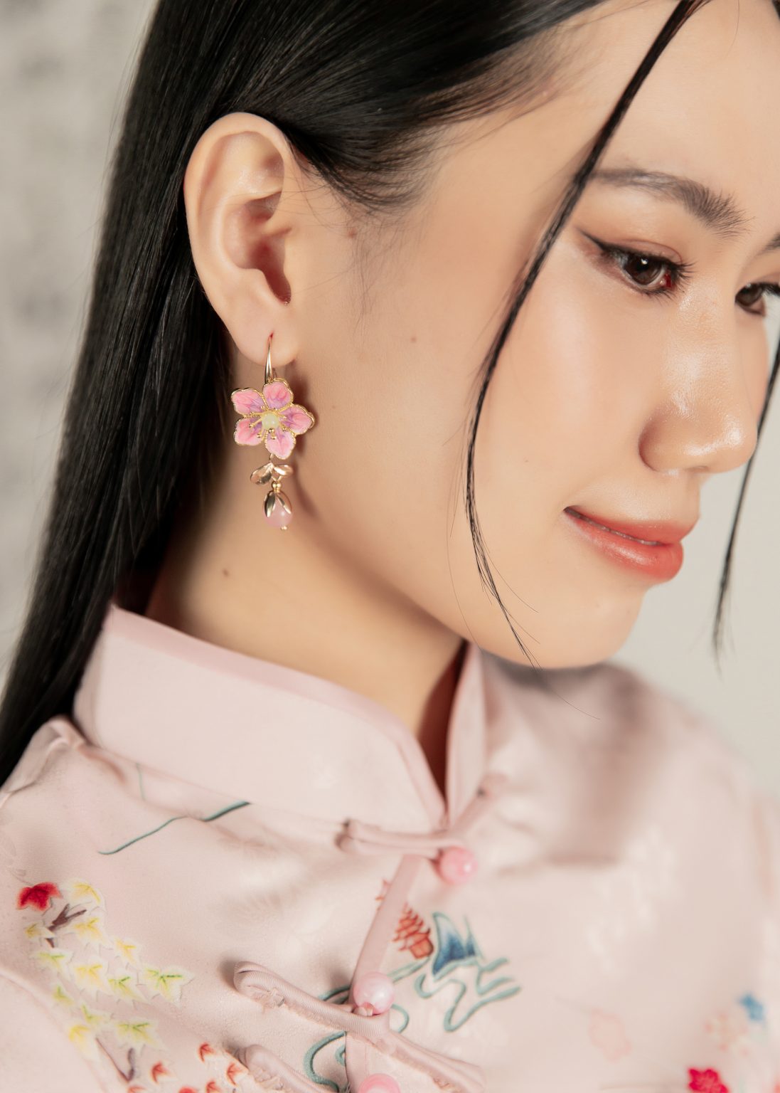 Apricot Whimsy Reverie Hook Earrings - Image 3