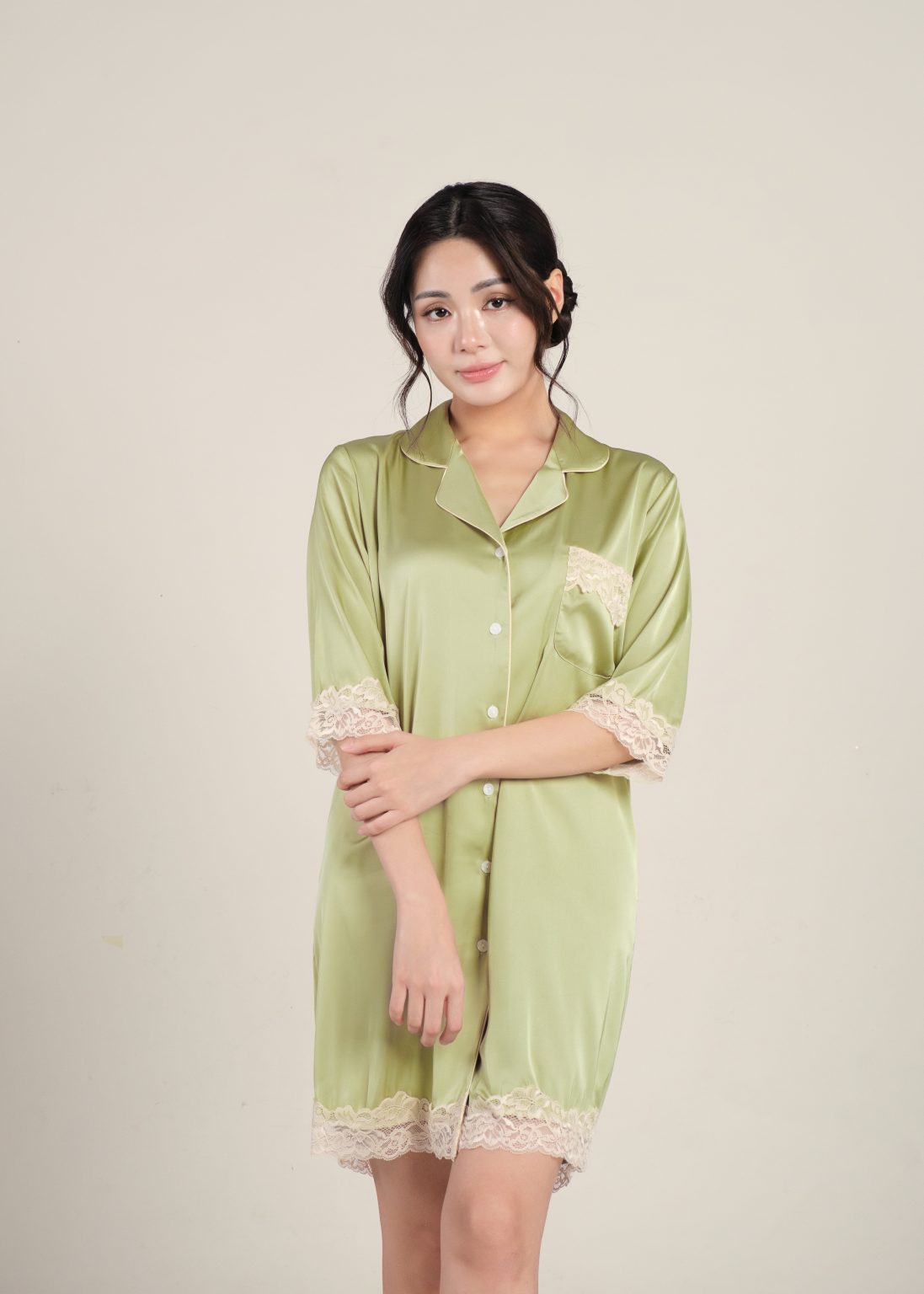 Etherea Nightshirt in Hazel Green - Image 3